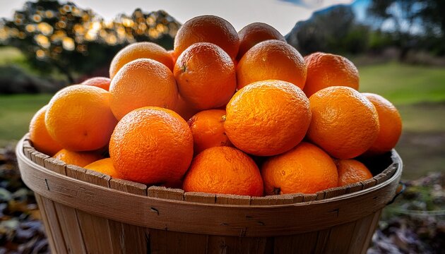 A Bushel Full Of Fresh Ornages