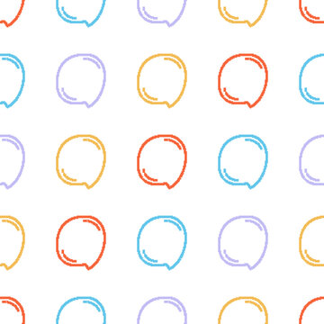 Speech Bubble Seamless Pattern