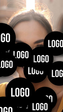 Premium Transitions Logo 2 Up VERTICAL &ndash; Creative Logo Reveals, Brand Wipes and Animated Identity Transition Effects for Promos, Openers, Reels, Stories and Social Media Videos