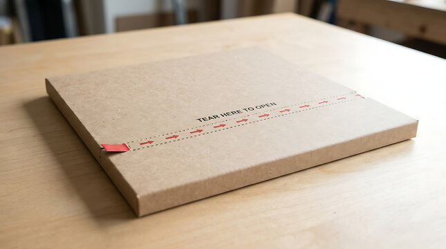 Minimalist wooden tablet or laptop mockup with clean white surface for product display