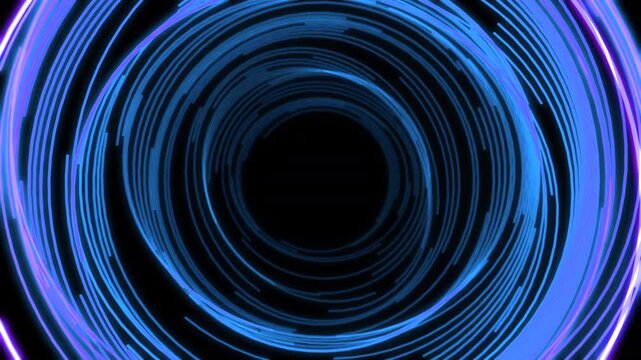 Circles Arc Ripples More Blue Animation Loop