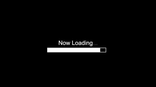 Now Lodingが動くポップなローディングバー（白）（透過）