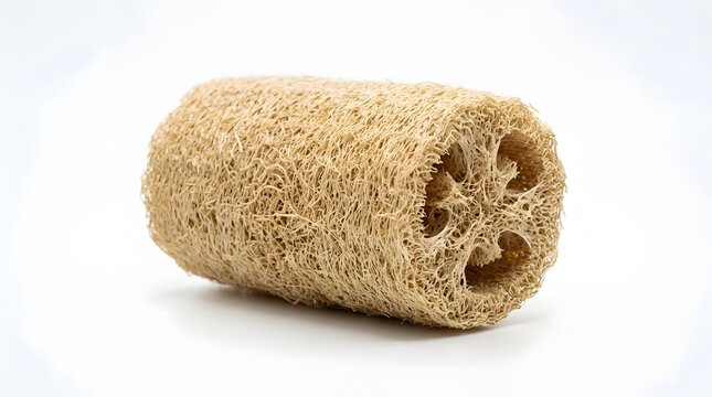 Natural loofah sponge with holes