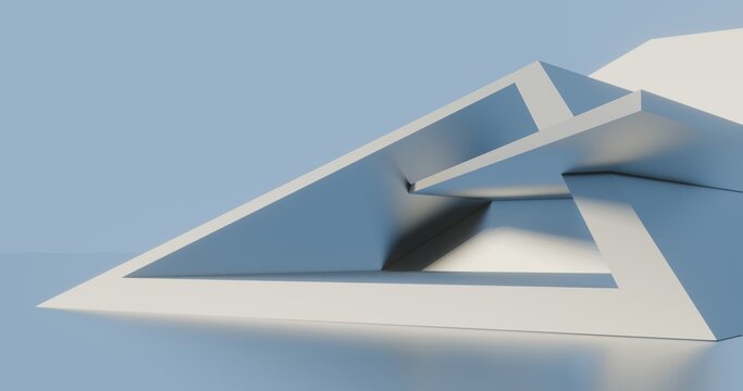 3d rendering architecture background building geometric shape