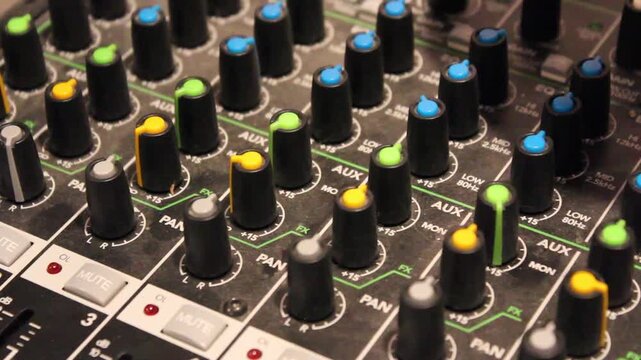 Adjusting Mixer Knobs