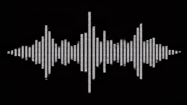 Abstract sound wave visualization evolving with dynamic amplitude changes against a dark void