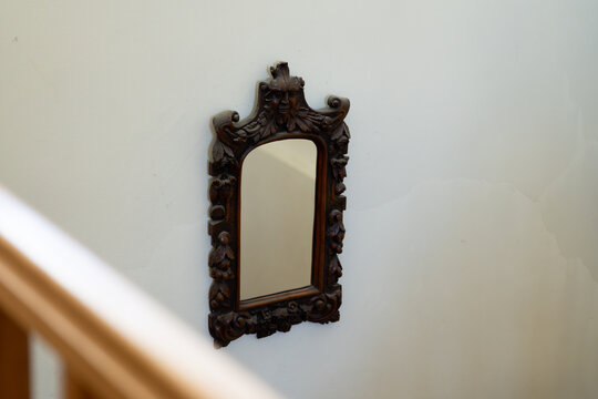 old mirror  on the wall