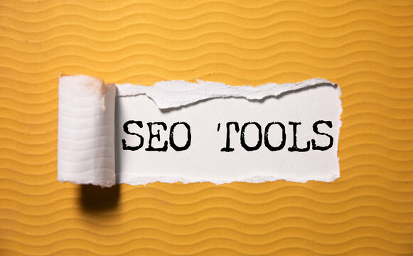 SEO TOOLS text on paper