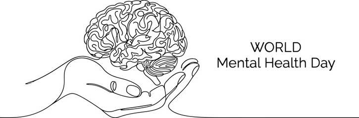 Fototapeta premium Promoting mental wellbeing a global focus on understanding support and destigmatization