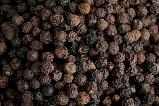 close up of black pepper