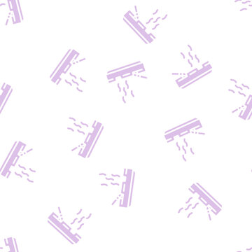 smoking smell glyph vector seamless pattern. smoking smell signthin illustration
