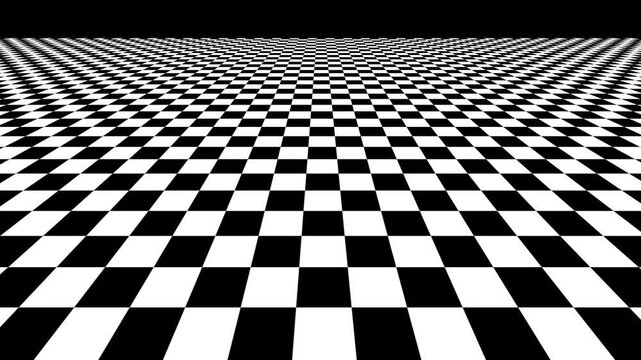 #1 Black and white checkered pattern repeats uniformly across the frame