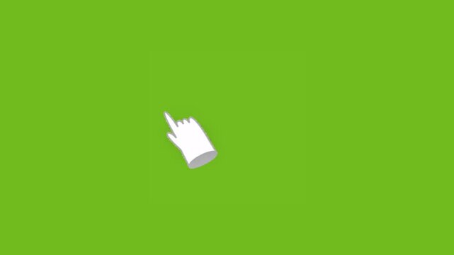 White hand gesture animation. Hand Drawn Cursors, Arrows, Symbols and Doodle Effects Icon Set
