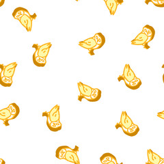 Fototapeta premium owl bird isometric seamless pattern. owl bird sign illustration
