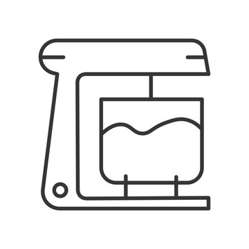 Coffee Maker line icon. Editable stroke. Vector illustration