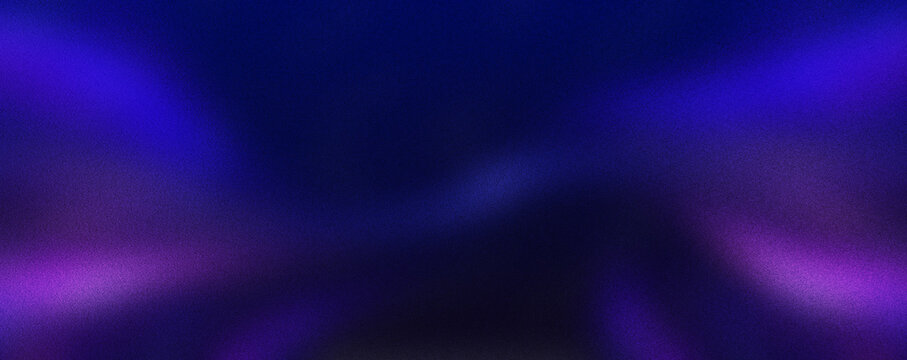 Panoramic high speed technology concept, light abstract background. Image of speed motion on the road. Abstract background in blue and purple neon glow colors.