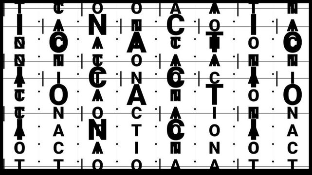 Minimalist Kinetic Typography Motion Background with Shifting Text