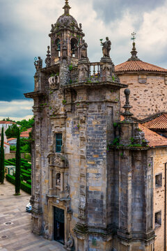 Church Of Saint Fructuosus With Baroque Bell Tower And Statues