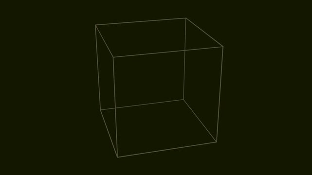 wireframe 3d cube structure, geometric box design, technical illustration, digital modeling, computer graphics, engineering blueprint, architectural concept, spatial visualization