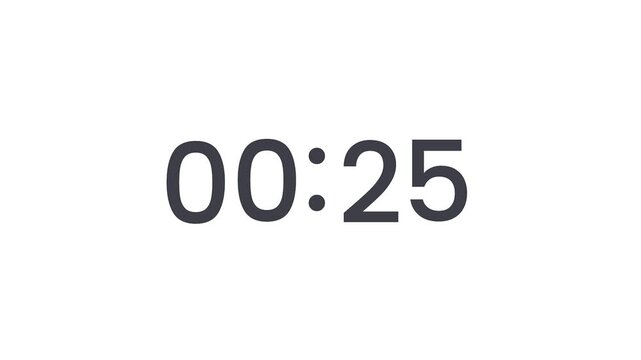 Modern digital display timer showing 00 06, perfect for countdowns, elapsed time, and deadlines.