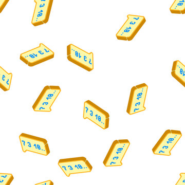 talking numbers isometric seamless pattern. talking numbers sign illustration