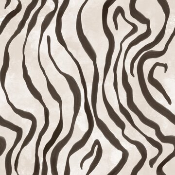Abstract zebra stripe seamless pattern