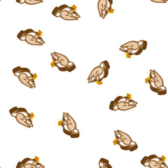 Fototapeta premium eagle bird isometric seamless pattern. eagle bird sign illustration