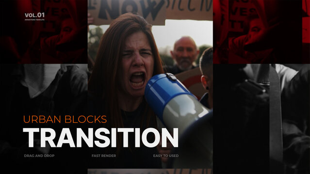 Urban Blocks Transition / 4k Resolution / Horizontal / Part 01