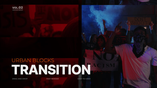 Urban Blocks Transition / 4k Resolution / Horizontal / Part 02