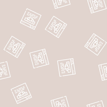 search web site seo optimization line seamless pattern search web site seo optimization thin line illustration