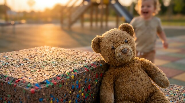 UpcycledToys-BrownMulticolor-FabricPlastic-Playground-Background