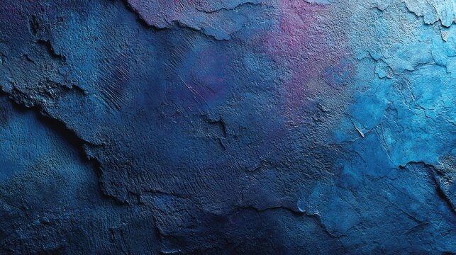 deep blue plaster texture surface, subtle grain and depth 