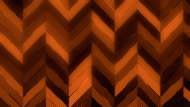 Orange and brown chevron pattern with textured stripes