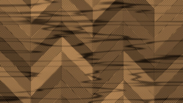 Brown textured chevron pattern with shadow overlay