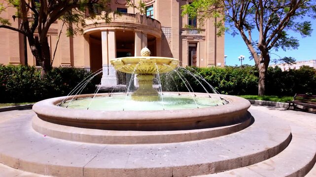 Fontana Senatoria fountain in Messina, Sicily, Italy