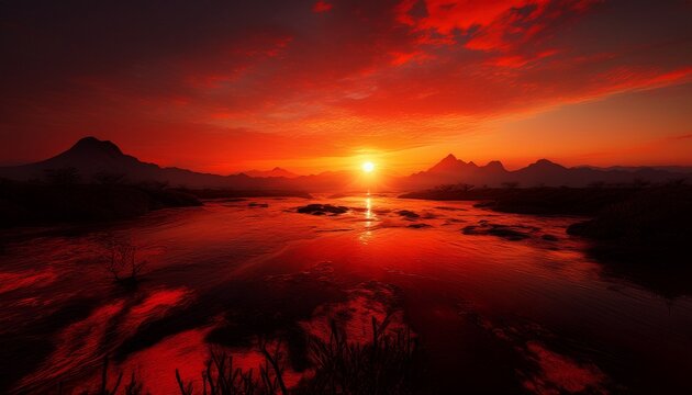 Nascer Do Sol Vermelho