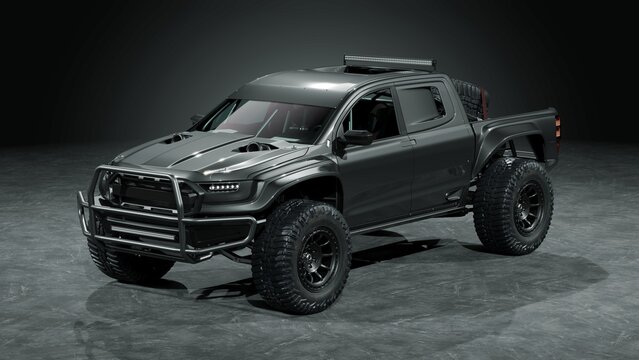 USA&ndash; May 2026: 3D render of 2018 Ford Raptor Ranger Baja performance vehicle	
