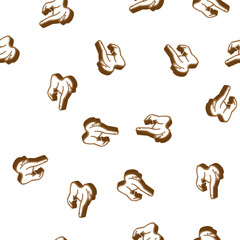 Fototapeta premium monkey animal isometric seamless pattern. monkey animal sign illustration