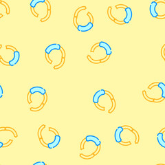 Fototapeta premium finger piercing vector seamless pattern finger piercing sign illustration