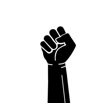 hand, Vector illustration of a raised fist