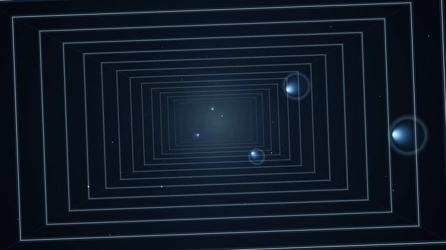 Abstract Hyperluminal Warp Speed Neon Light Trails Seamless Loop Video Background