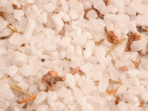 Seasoned salt made from rock salt, rosemary, and lemon