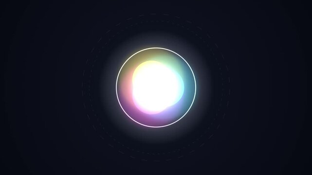 Glowing AI Voice Assistant Orb