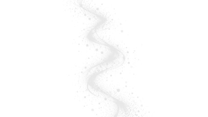 Fototapeta premium Scia di fumo bianco e vapore trasparente con particelle. Effetto nebbia ondulata verticale isolata su sfondo trasparente PNG
