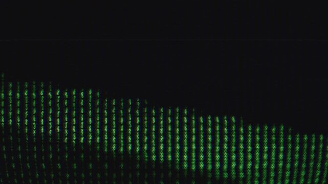 Old CRT television screen glitch