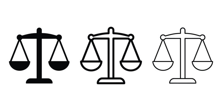 Weight icon silhouette vector outline and line art
