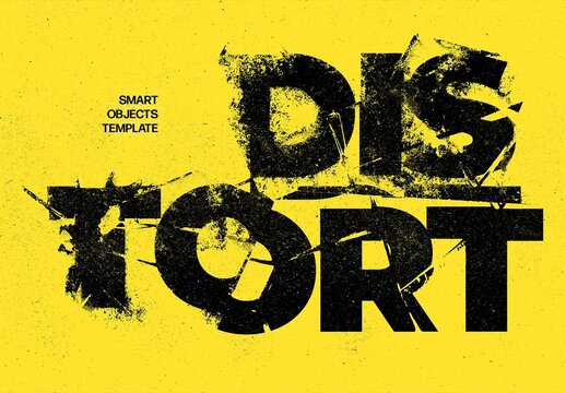 Distorted Glass Effect For Poster And Branding Design