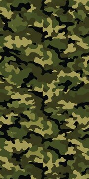 Seamless camouflage pattern on modern NATO army background print on fabric, modern, clothing