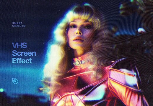 VHS Screen Effect For Poster And Social Media Design