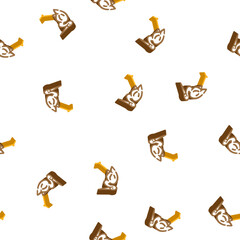 Fototapeta premium heron bird isometric seamless pattern. heron bird sign illustration